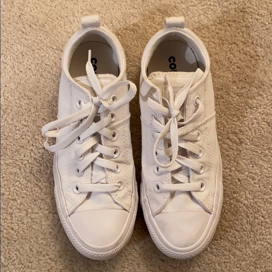 All White Converse All Stars